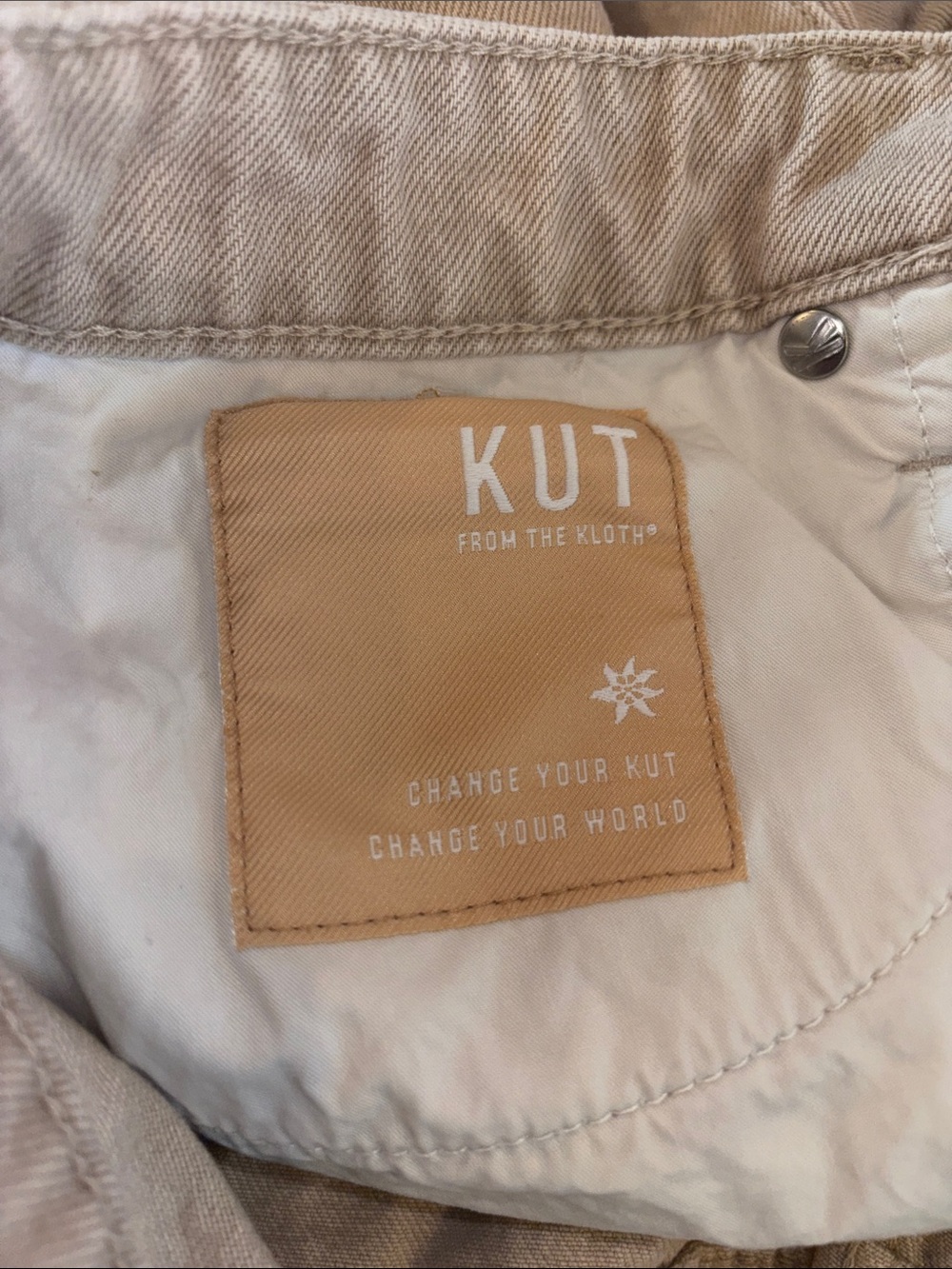 Kut From The Kloth Jane High-Rise Long Shorts Distressed Denim 100% Cotton 10 - Picture 4 of 6